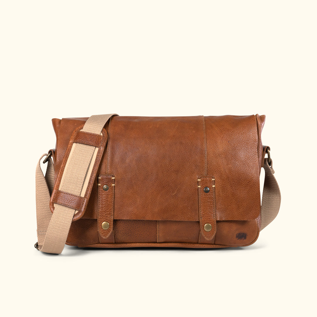 vintage leather messenger bag buffalo jackson